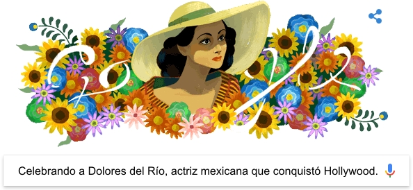 112 aniversario del nacimiento de dolores del ro, actriz mexicana