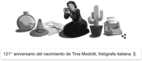 121 aniversario del nacimiento de tina modotti