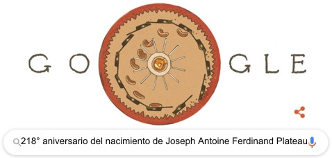 218 aniversario del nacimiento al fsico belga joseph antoine ferdinand plateau